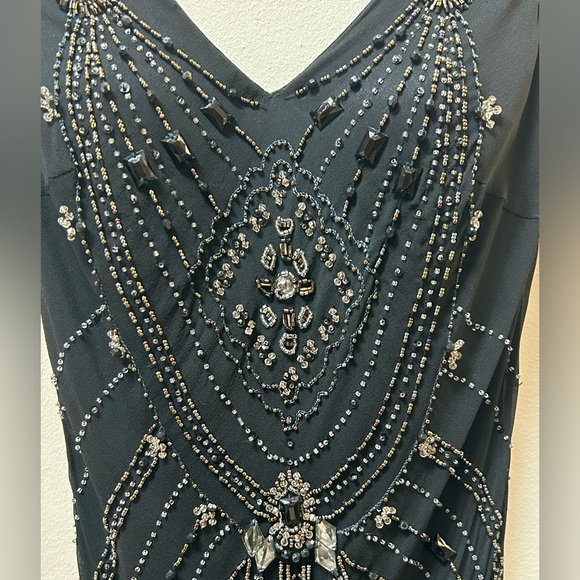 💶SOLD💶Vintage silk Sue Wong Nocturne beaded dress - Picture 5 of 10